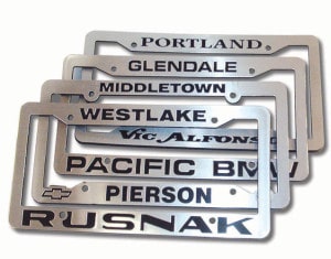 CHROME PLATED PLASTIC FRAMES