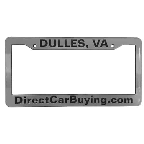 Chrome Plastic License Plate Frames With either four holes or two holes.